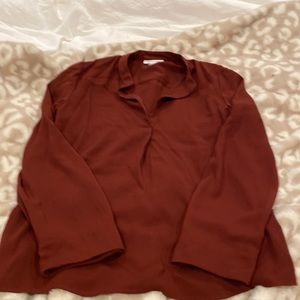 Burnt orange business casual long sleeve. Size xs